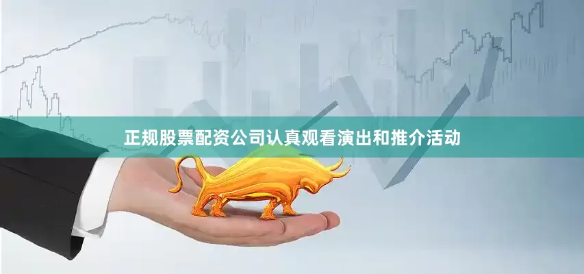 正规股票配资公司认真观看演出和推介活动