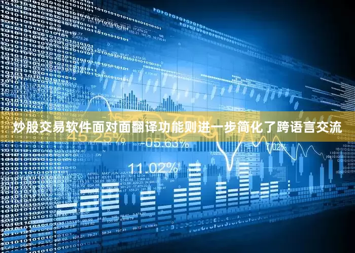 炒股交易软件面对面翻译功能则进一步简化了跨语言交流